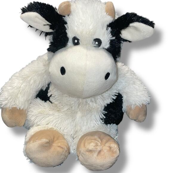 13" Warmies Cow Plush Weighted Heat Therapy French Lavender Animal Nursery Gift - Picture 10 of 11
